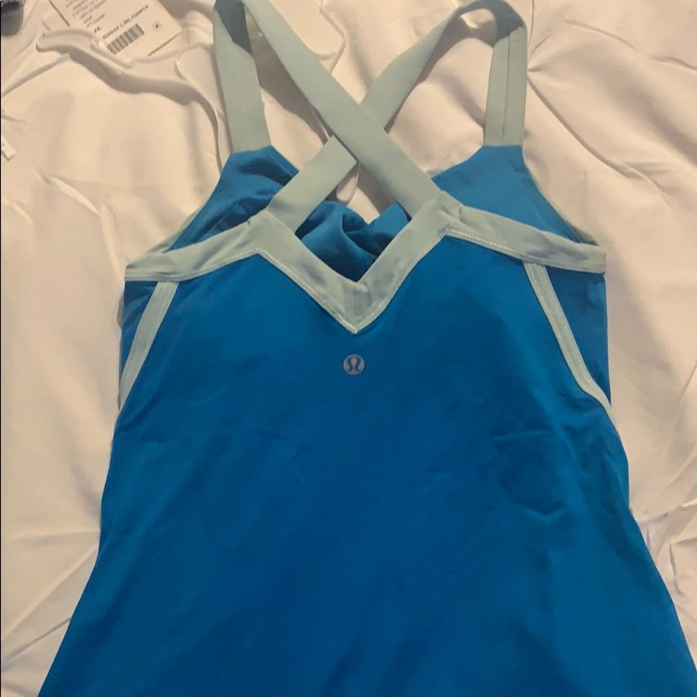 Lululemon Run Mile A Minute Cross Back Top